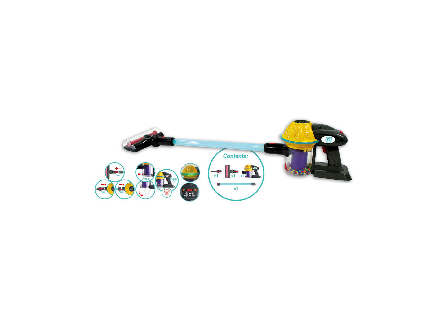 My First Vacuum Cleaner Lights Sounds Play Set, 4 Piece