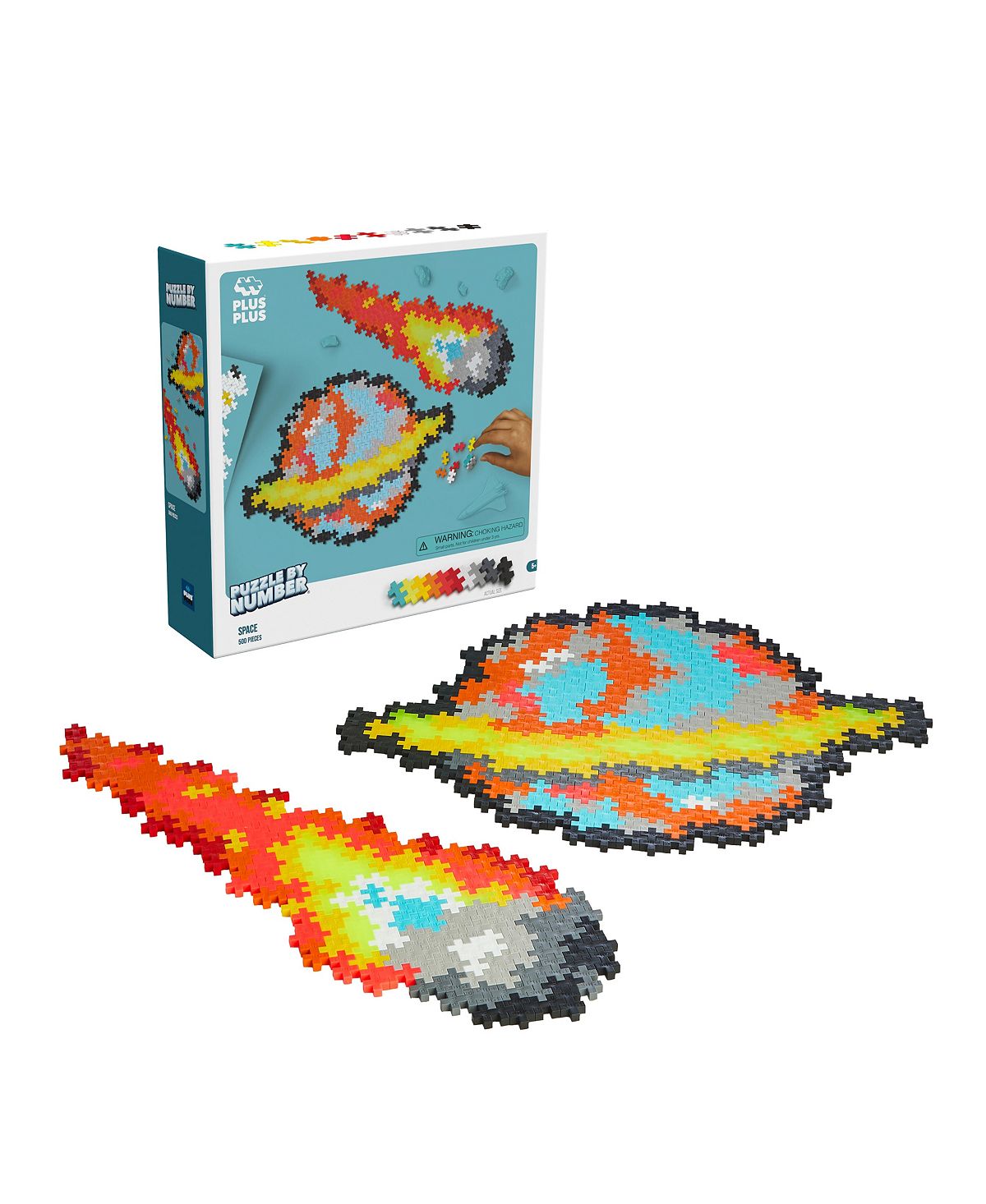 Plus-Plus Puzzle By Number - 500 Piece Space Themed Puzzle – Toys