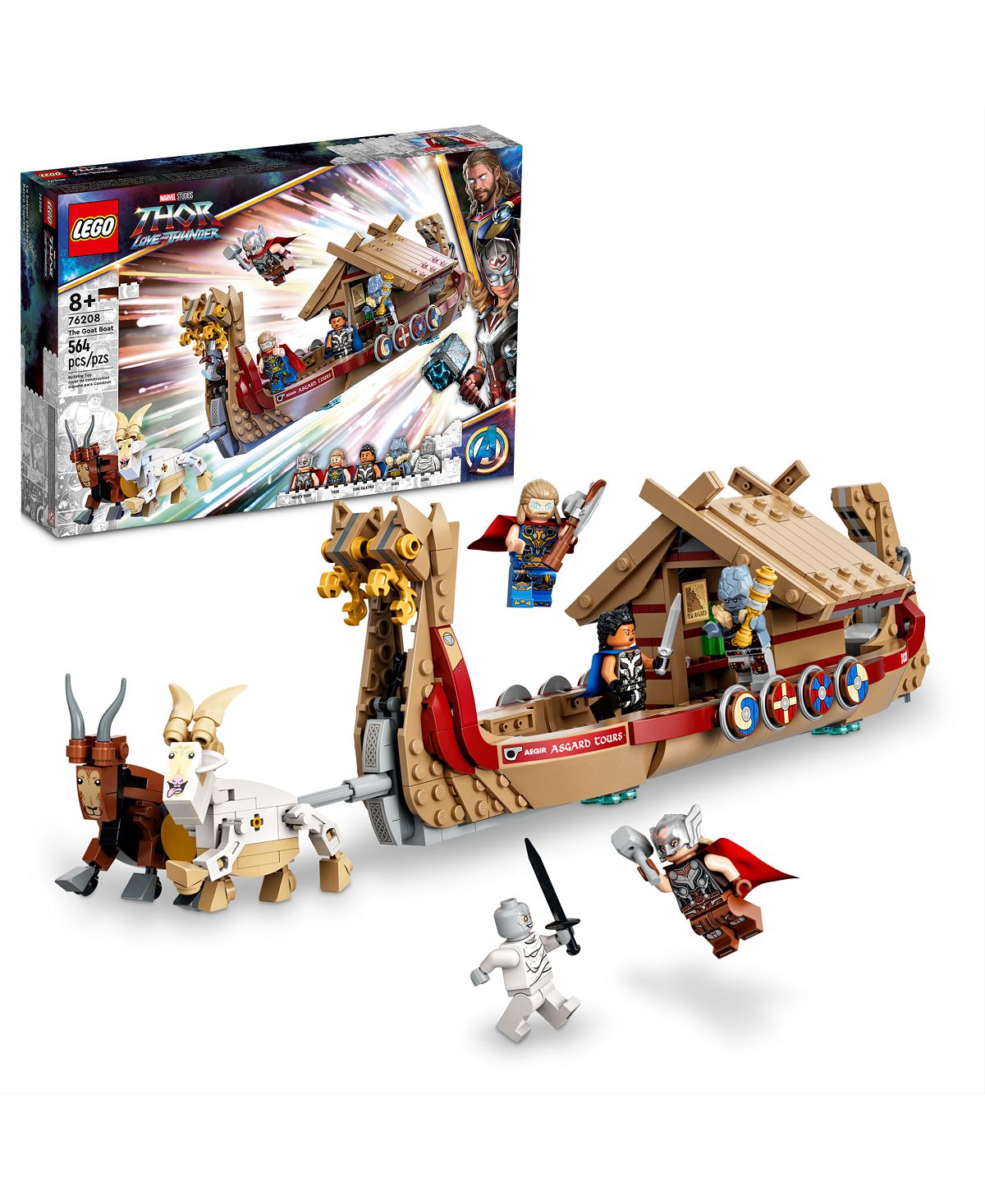LEGO Marvel The Goat Boat 76208 Building Kit - 564 Pieces
