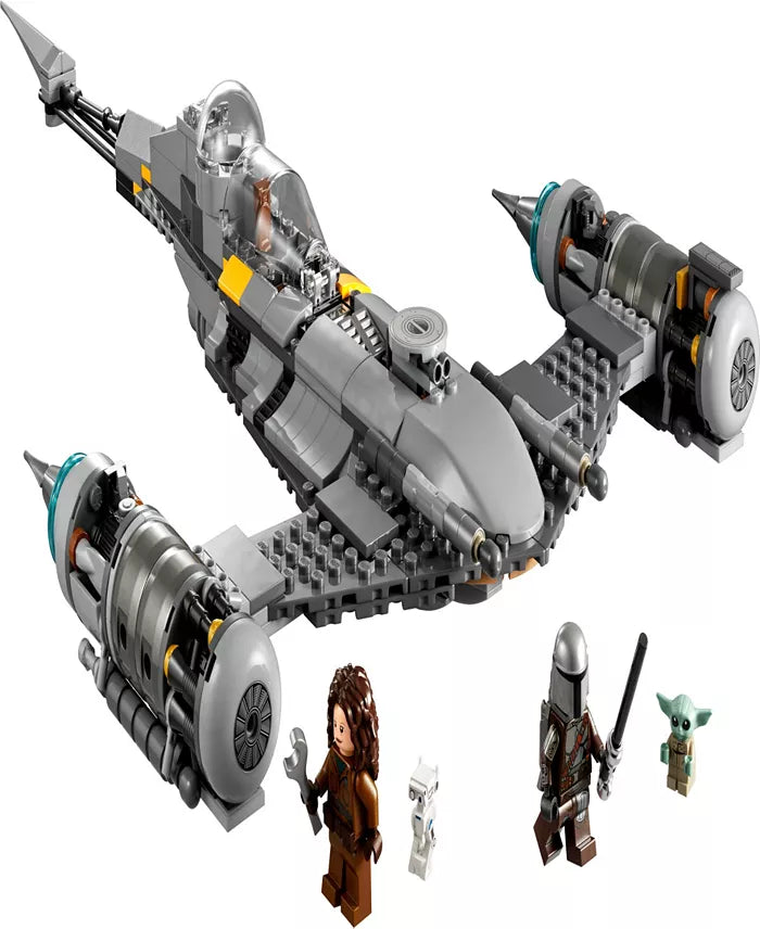 LEGO Star Wars Mandalorian N-1 Starfighter 412-piece set with minifigures and Grogu