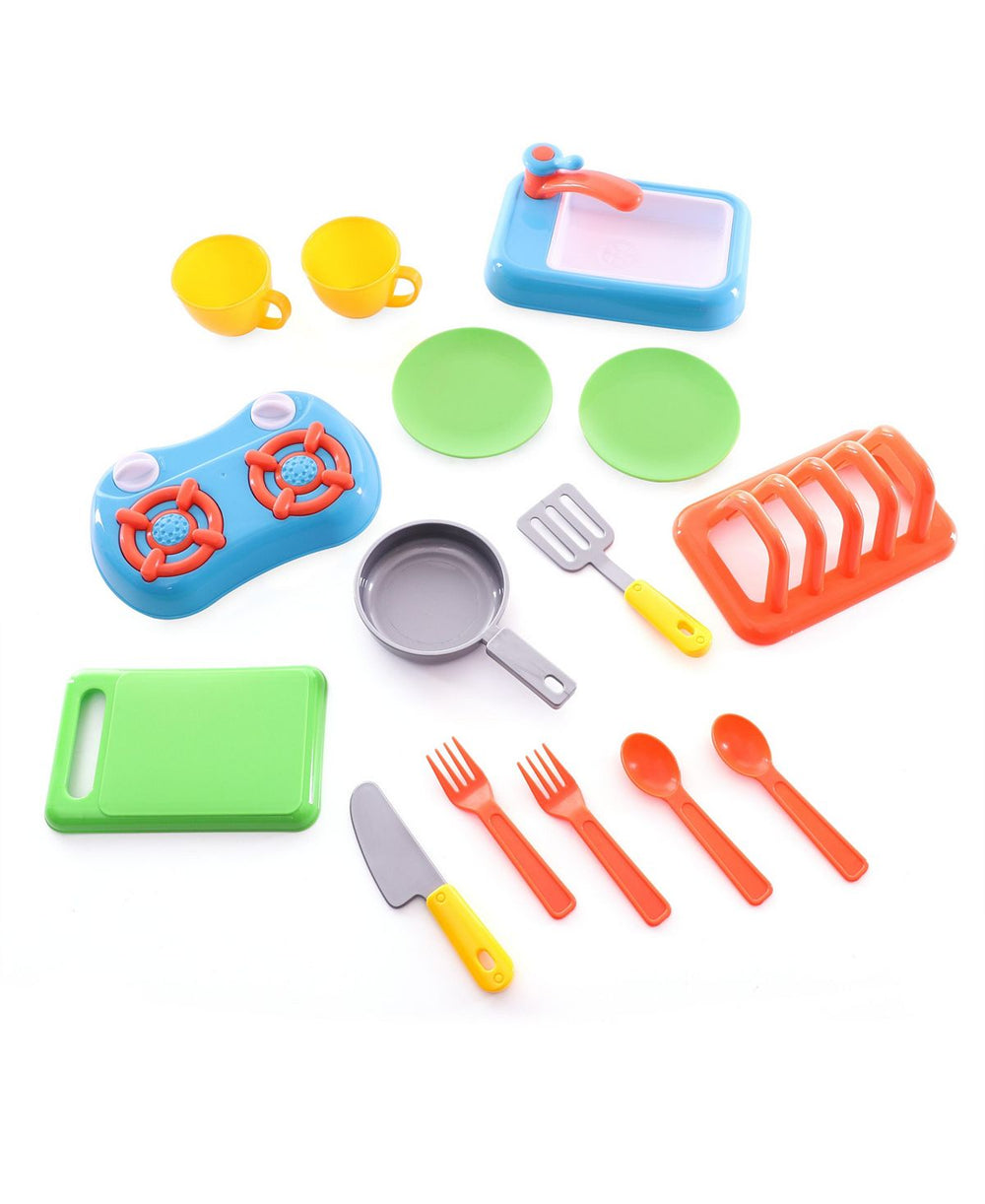 Toys R Us Complete Kitchen Playset for Kids - Colorful Pretend Cooking Set