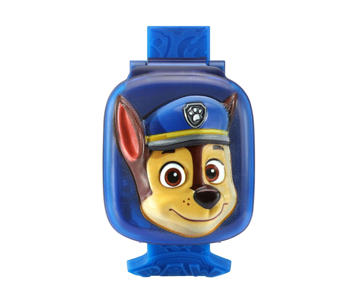 VTech PAW Patrol Learning Pup Watch - Chase with blue watch band and 3D Chase character face on cover