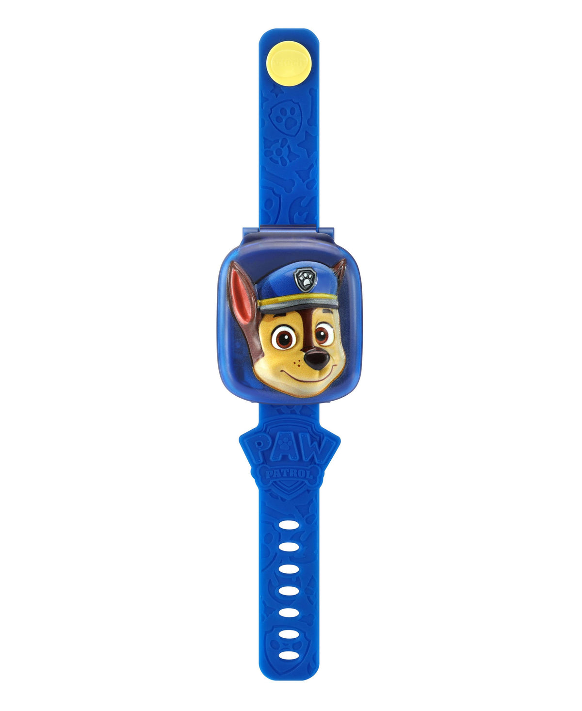 VTech PAW Patrol Chase Learning Pup Watch in blue with yellow moon and Chase character face