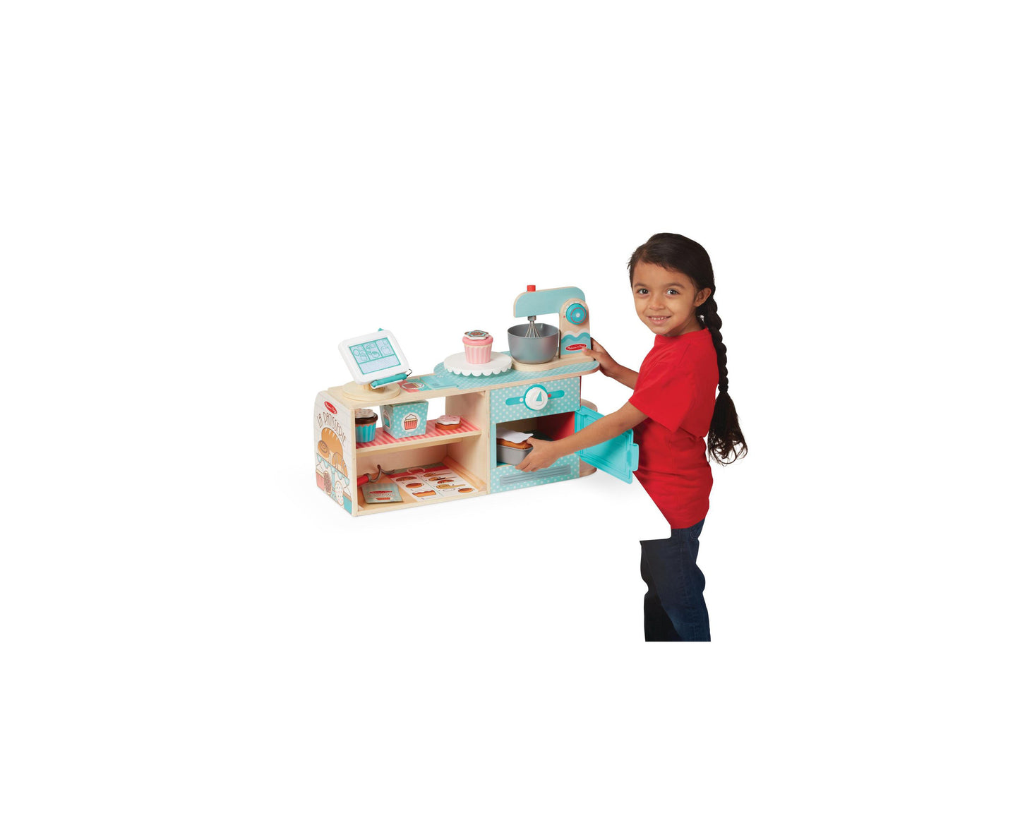 Melissa & Doug 39-Piece Wooden La Patisserie Bakery Set