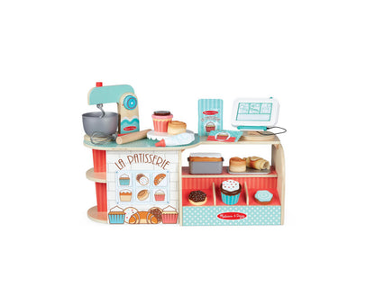 Melissa & Doug 39-Piece Wooden La Patisserie Bakery Set
