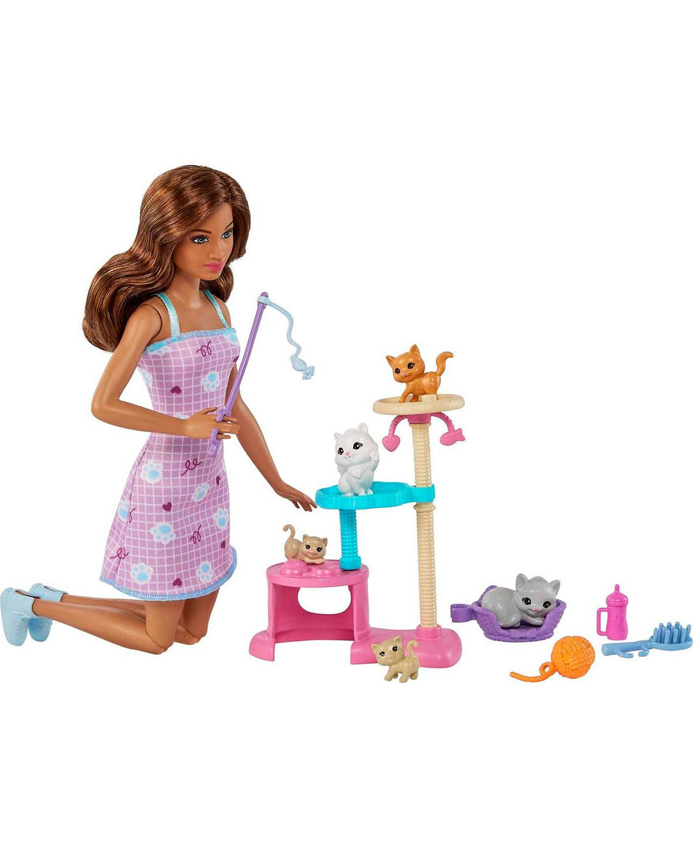 Barbie Kitty Condo Playset with Doll, Pets, and Accessories