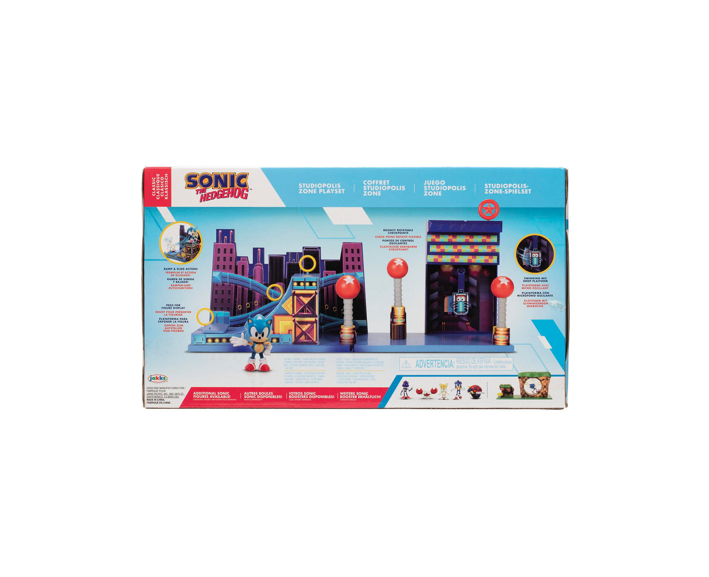 Sonic 2.5" Studiopolis Zone Interactive Playset