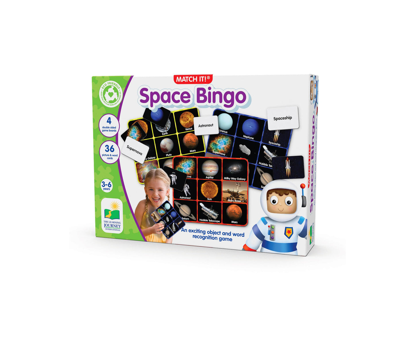 Match It! Space Bingo Educational Board Game