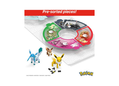 Mega Construx Pokemon Every Eevee Evolution 470-Piece Building Set