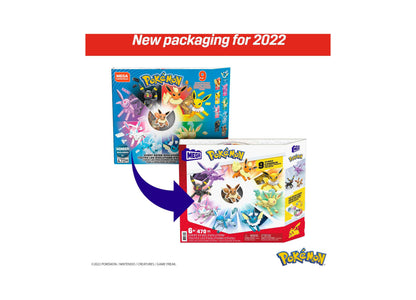 Mega Construx Pokemon Every Eevee Evolution 470-Piece Building Set