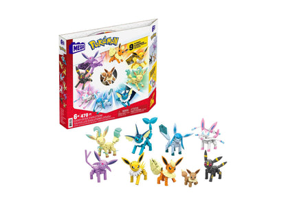Mega Construx Pokemon Every Eevee Evolution 470-Piece Building Set