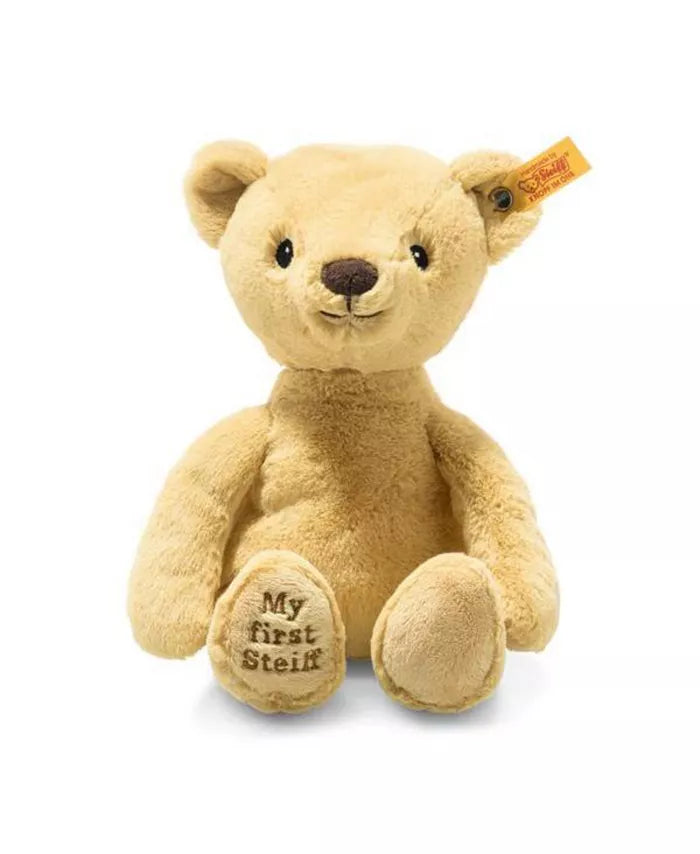 Steiff My First Teddy Bear 10-inch cream plush toy with embroidered text