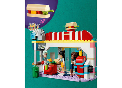 LEGO® Friends Heartlake Downtown Diner 41728 Toy Building Set with Liann, Aliya and Charli Figures