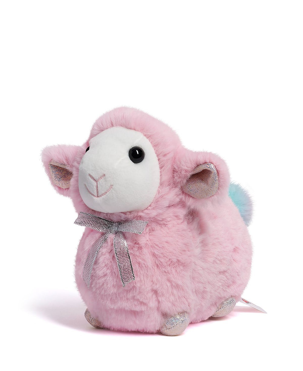 Geoffrey's Toy Box 9-inch Glam Lamb Plush - Soft Pink
