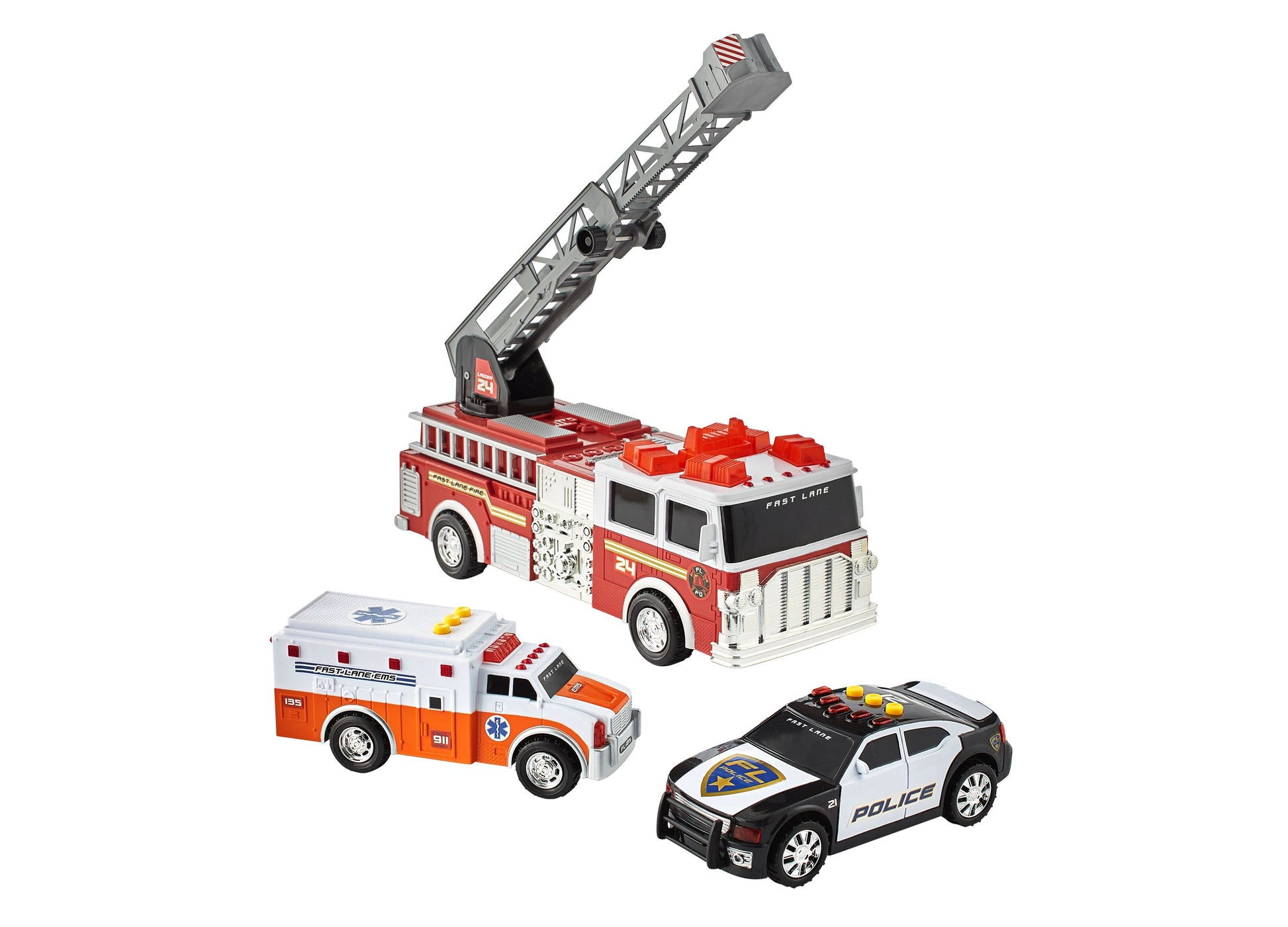 Playset Fast Lane Cars Toys Fast Lane L S Emergency Vehicles,