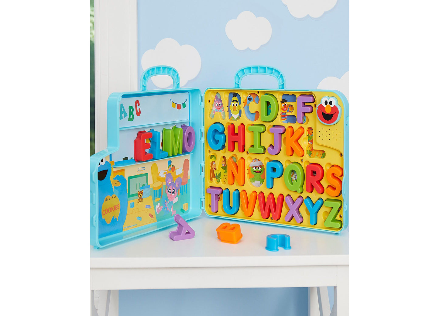 Sesame Street Elmo's Learning Letters Bus - Interactive ABCs Activity Board