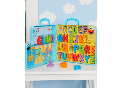 Sesame Street Elmo's Learning Letters Bus - Interactive ABCs Activity Board