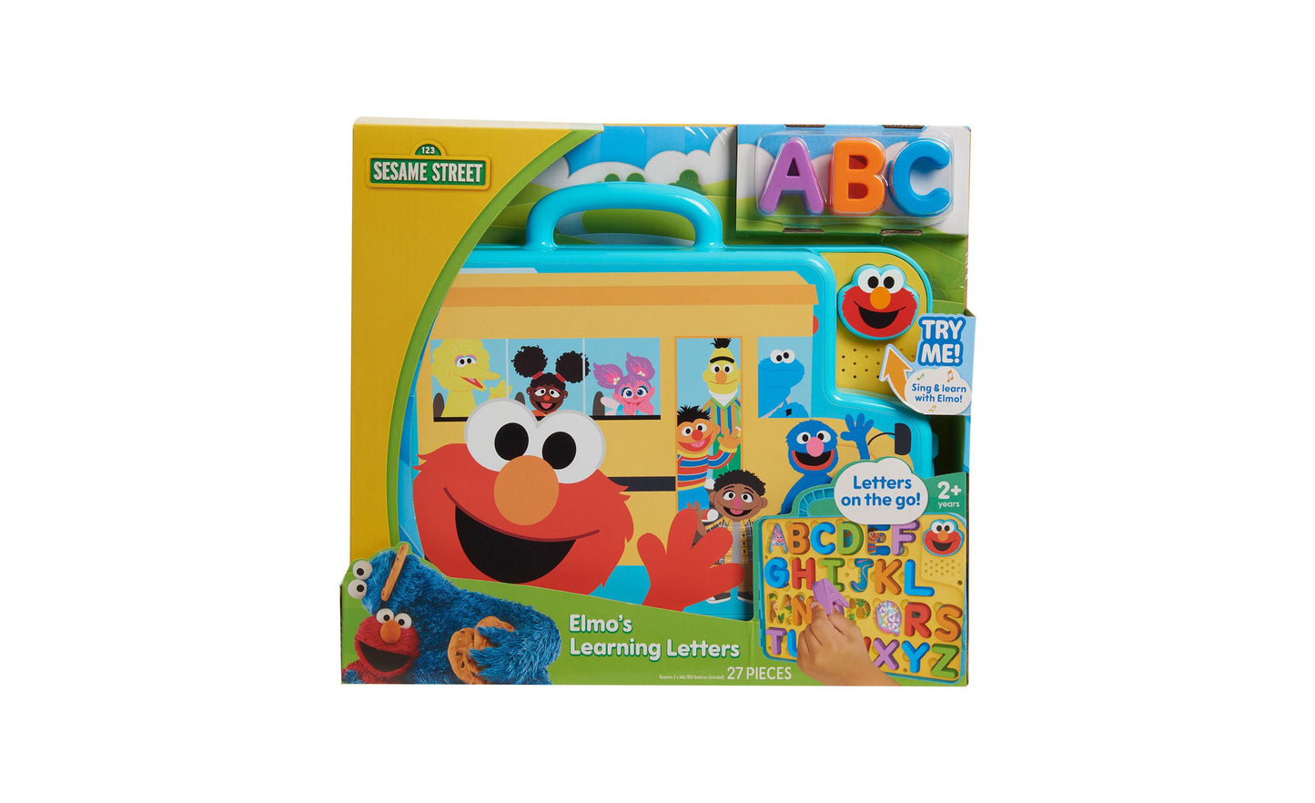 Sesame Street Elmo's Learning Letters Bus - Interactive ABCs Activity Board