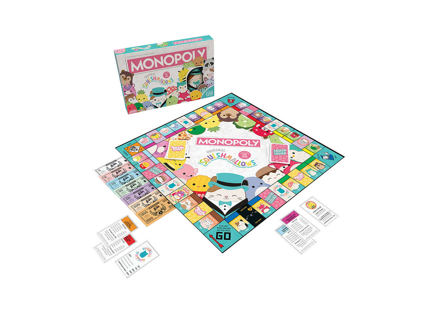 USAopoly Monopoly Original Squishmallows Collector's Edition Board Game