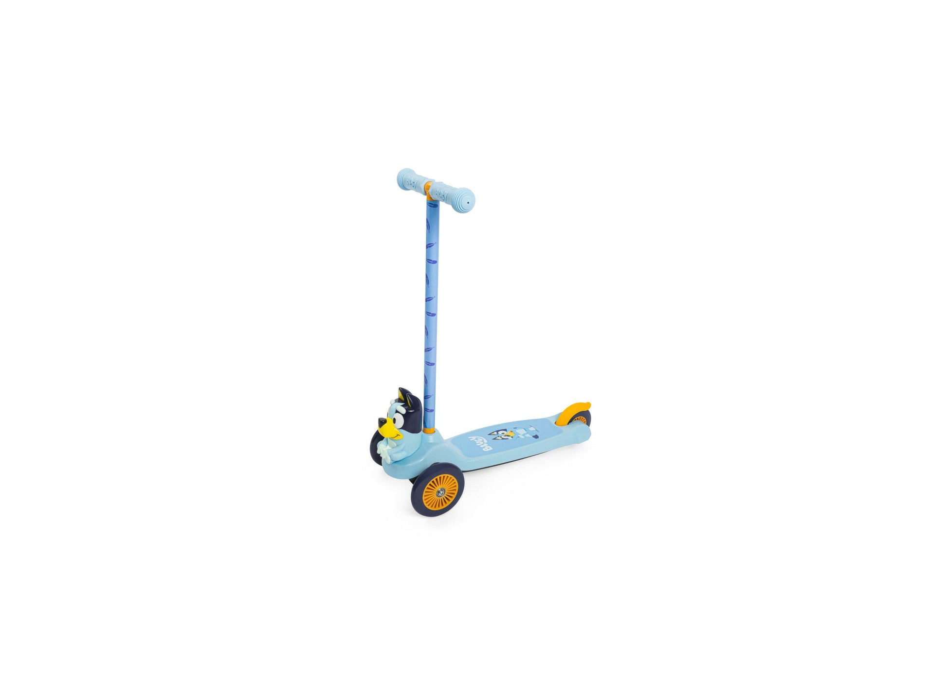 Sakar Bluey 3D 3 Wheel Scooter in blue with yellow wheels and character design