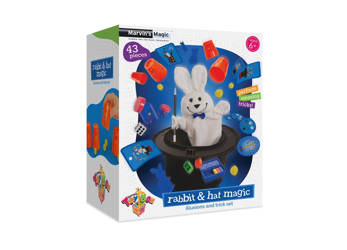 Chapeau Magicien Enfant Marvin's Amazing Magic Rabbit Et Chapeau Haut-de- Forme – Comprend Lapin Alice Au Pays Des Merveilles Chapeau Magicien Enfant Marvin's Amazing Magic Rabbit Et Chapeau Haut-de- Forme – Comprend Lapin Alice Au Pays Des Merveilles