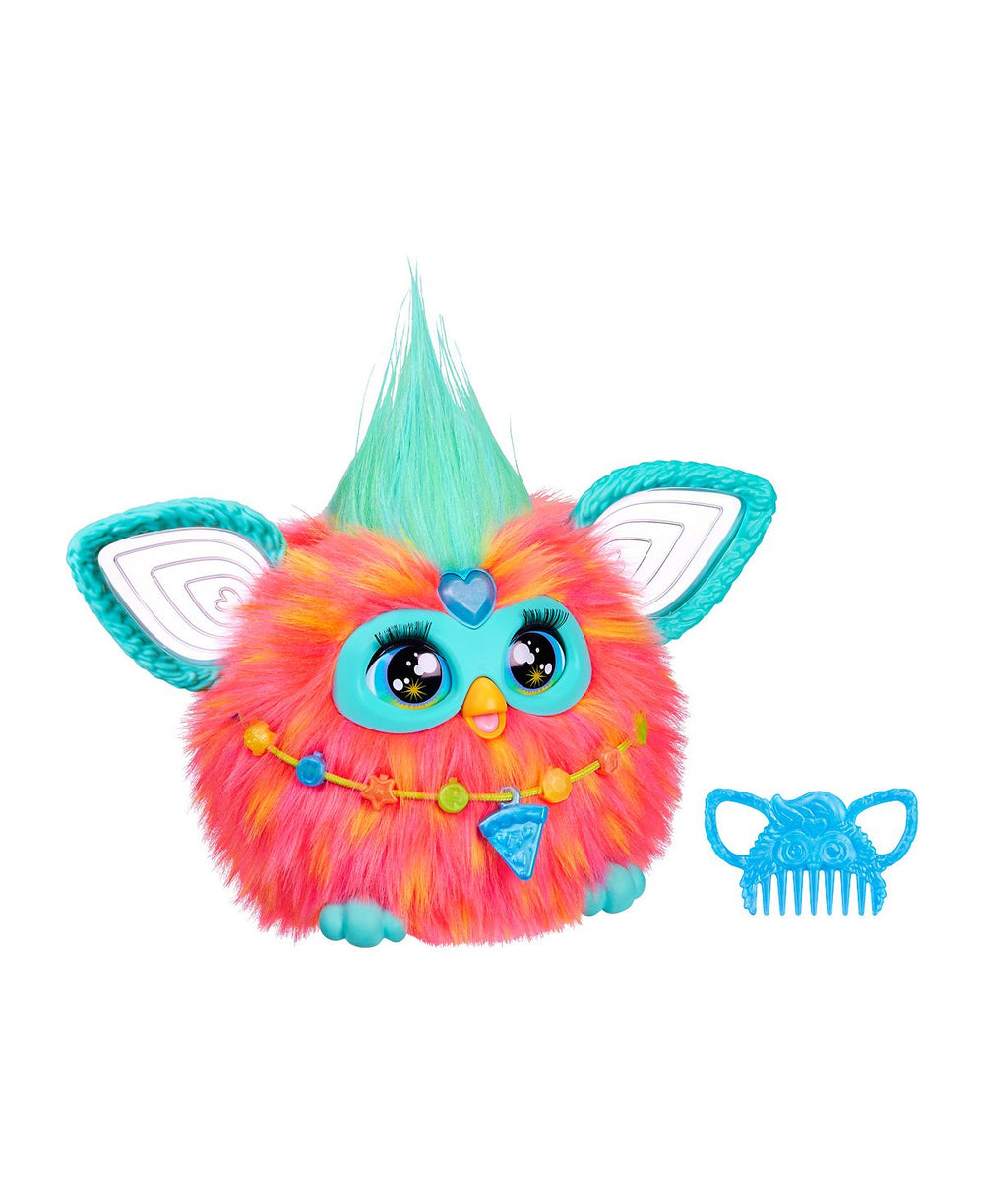 Furby Interactive Toy, Coral - Voice-Activated Plush Friend