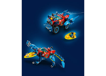 LEGO® DREAMZzz 71458 Crocodile Car Transformable Building Set