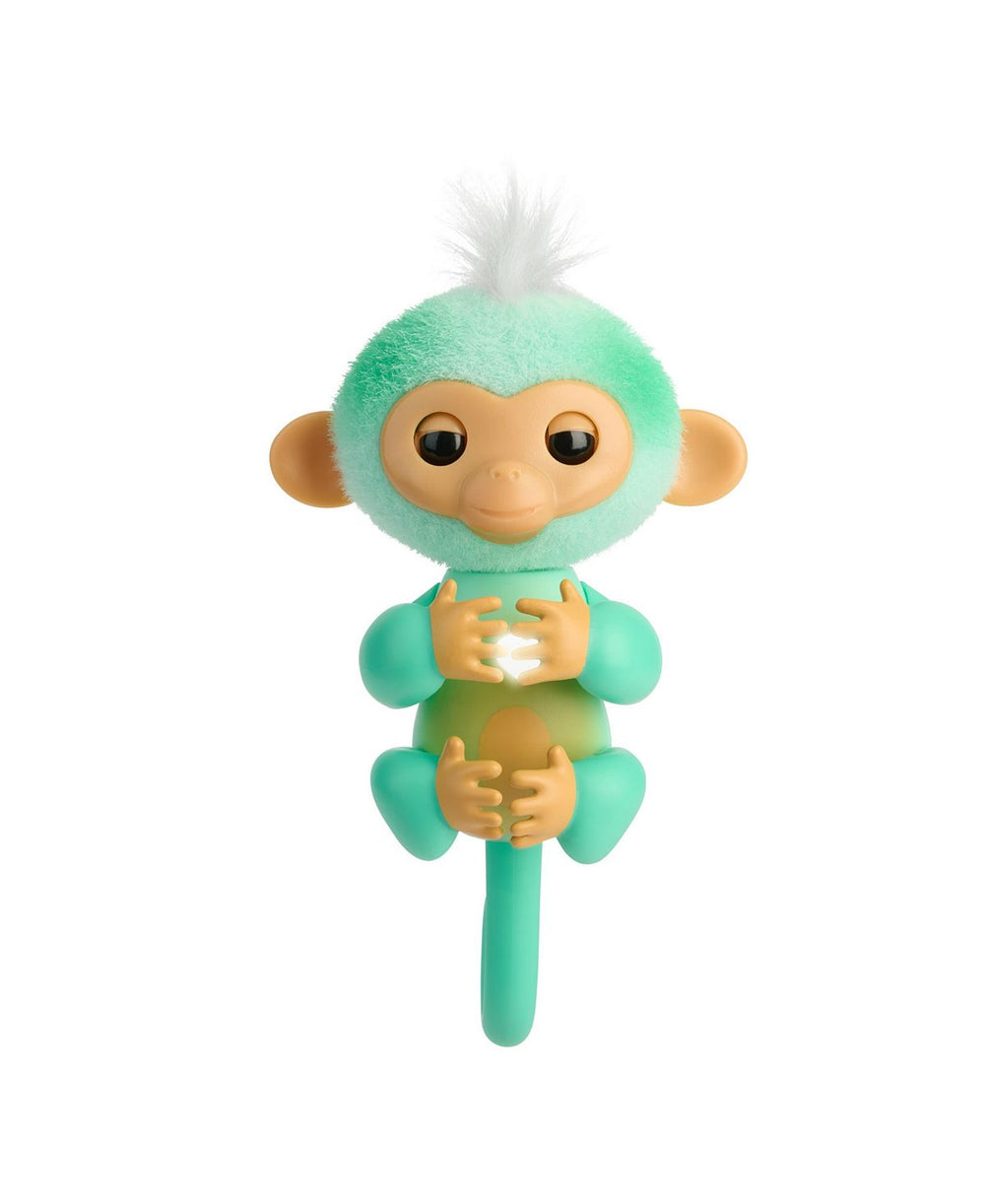 Fingerlings Ava Interactive Baby Monkey - 70+ Sounds & Reactions, Turquoise