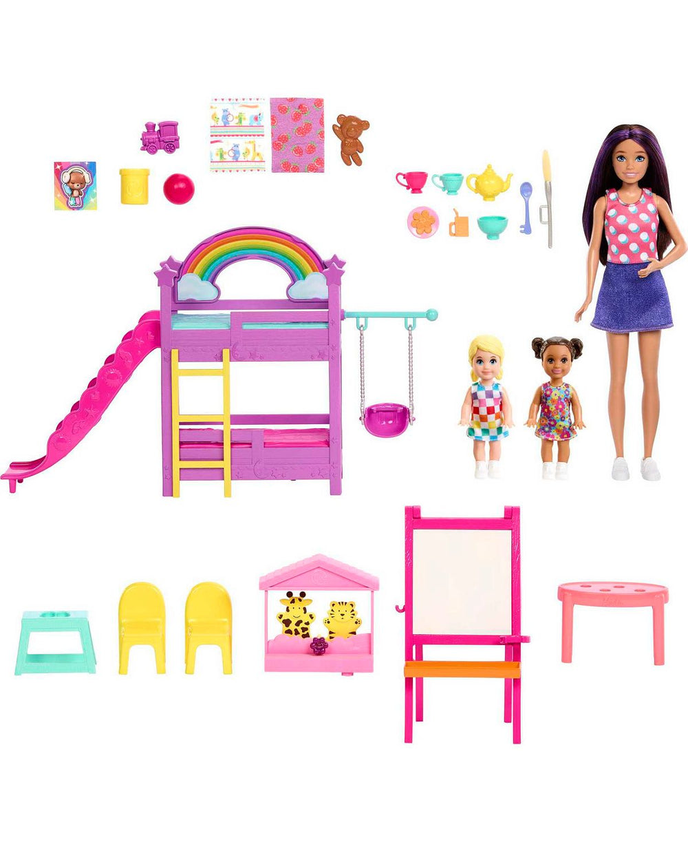 Barbie Skipper Babysitters Inc. Daycare Playset with 3 Dolls and Accessories