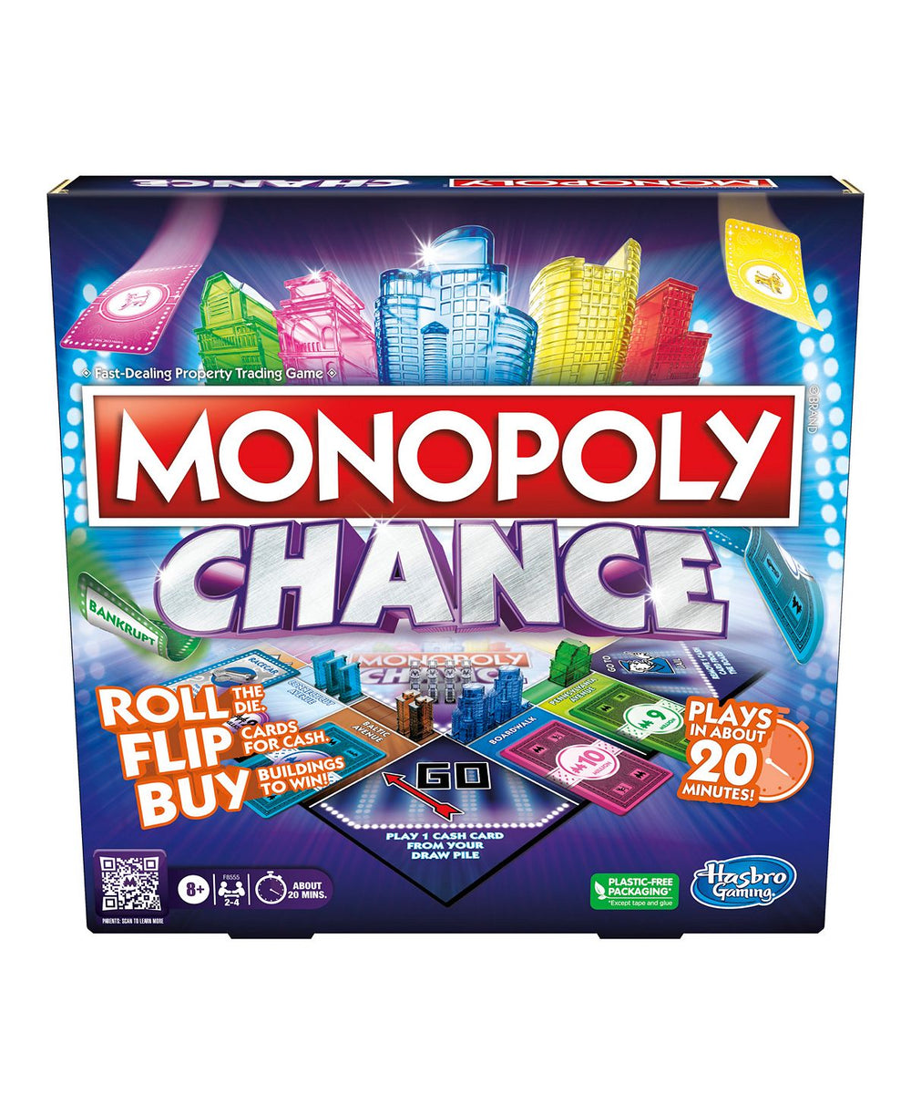 Monopoly Chance: High-Stakes Card-Flipping Board Game