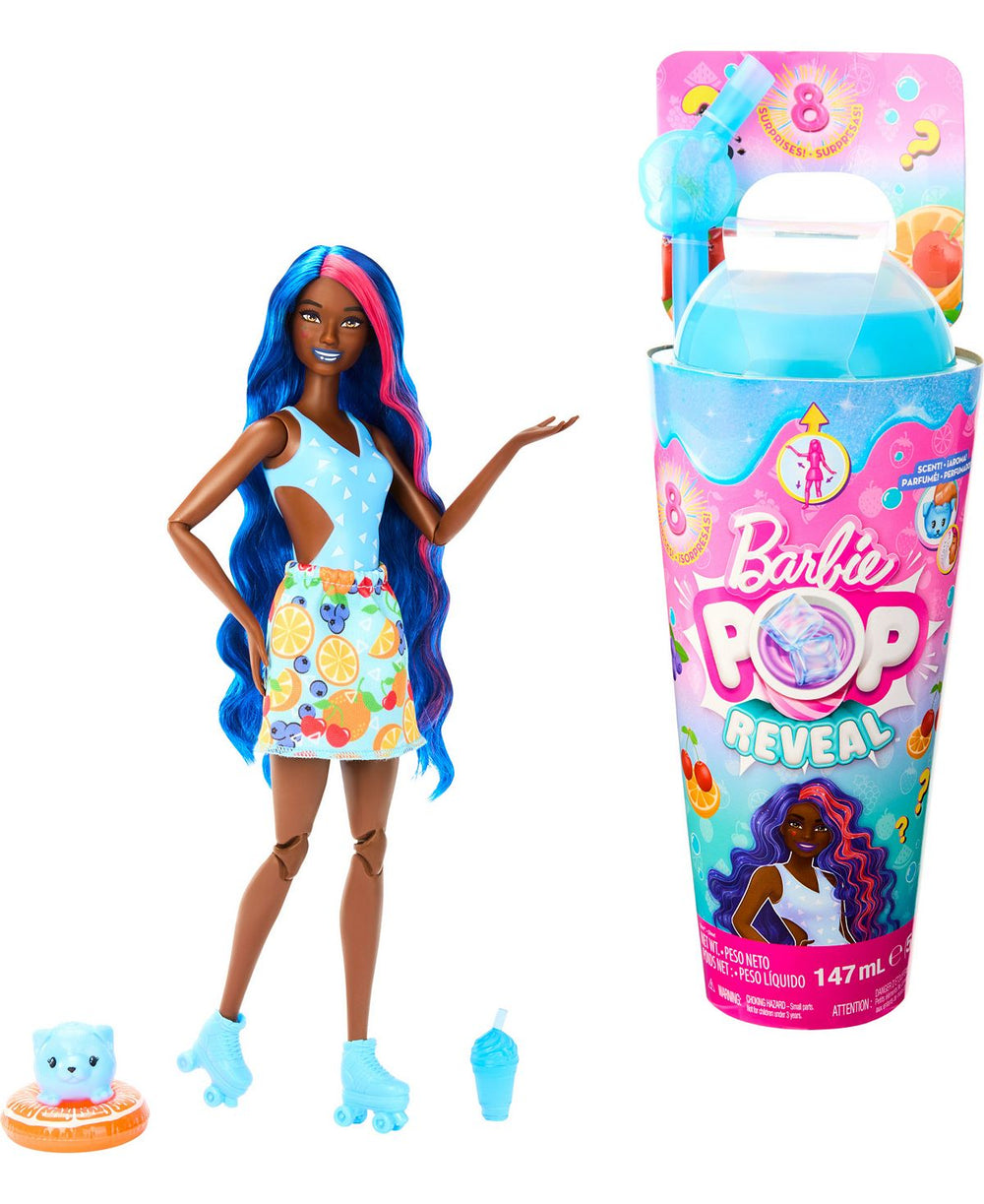 Barbie Pop Reveal Fruit Series - Fruit Punch Doll with 8 Surprises