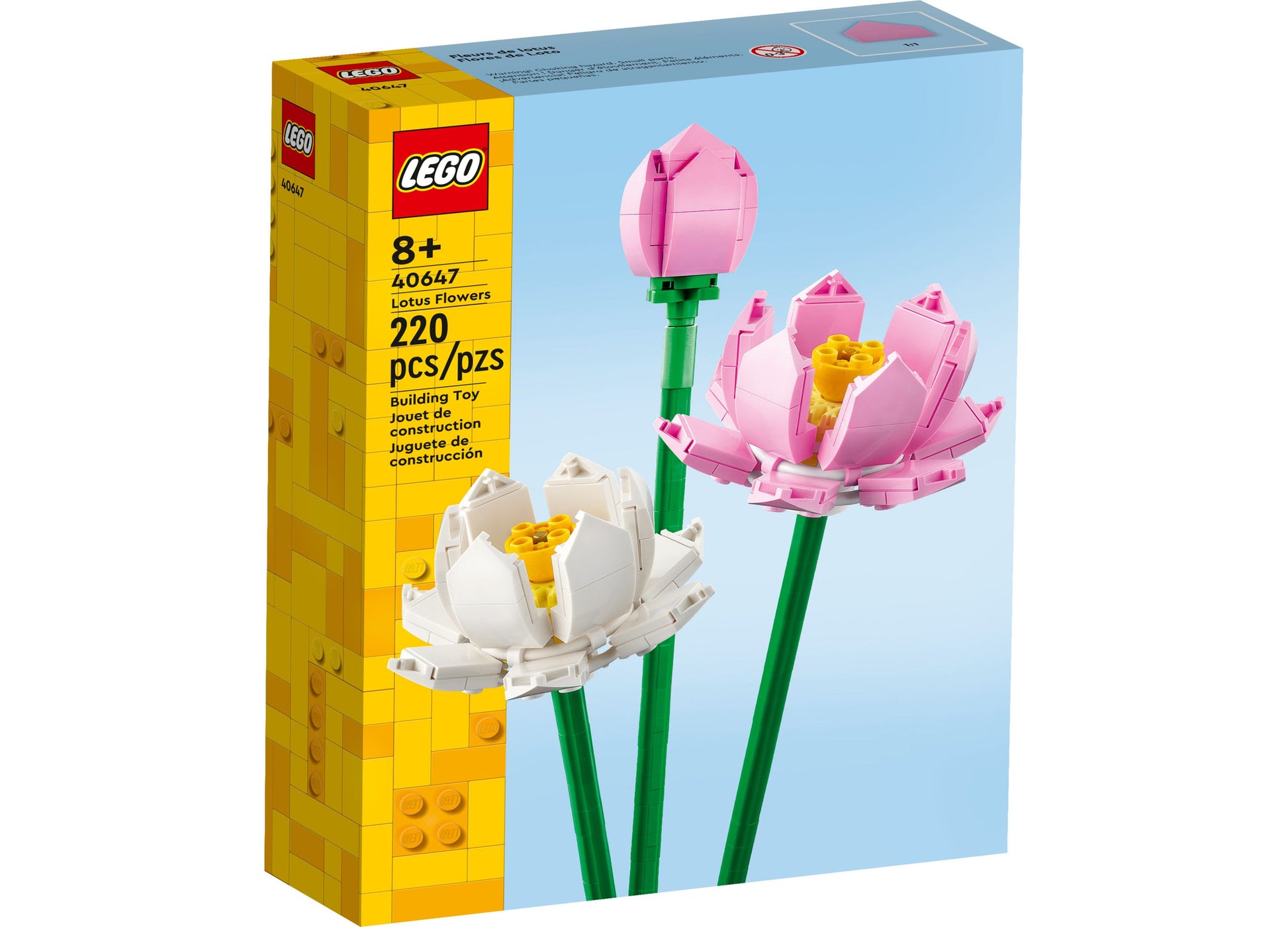 lotus flower house plant LEGO Lotus 40647 Botanical House Plant Toy Building Set