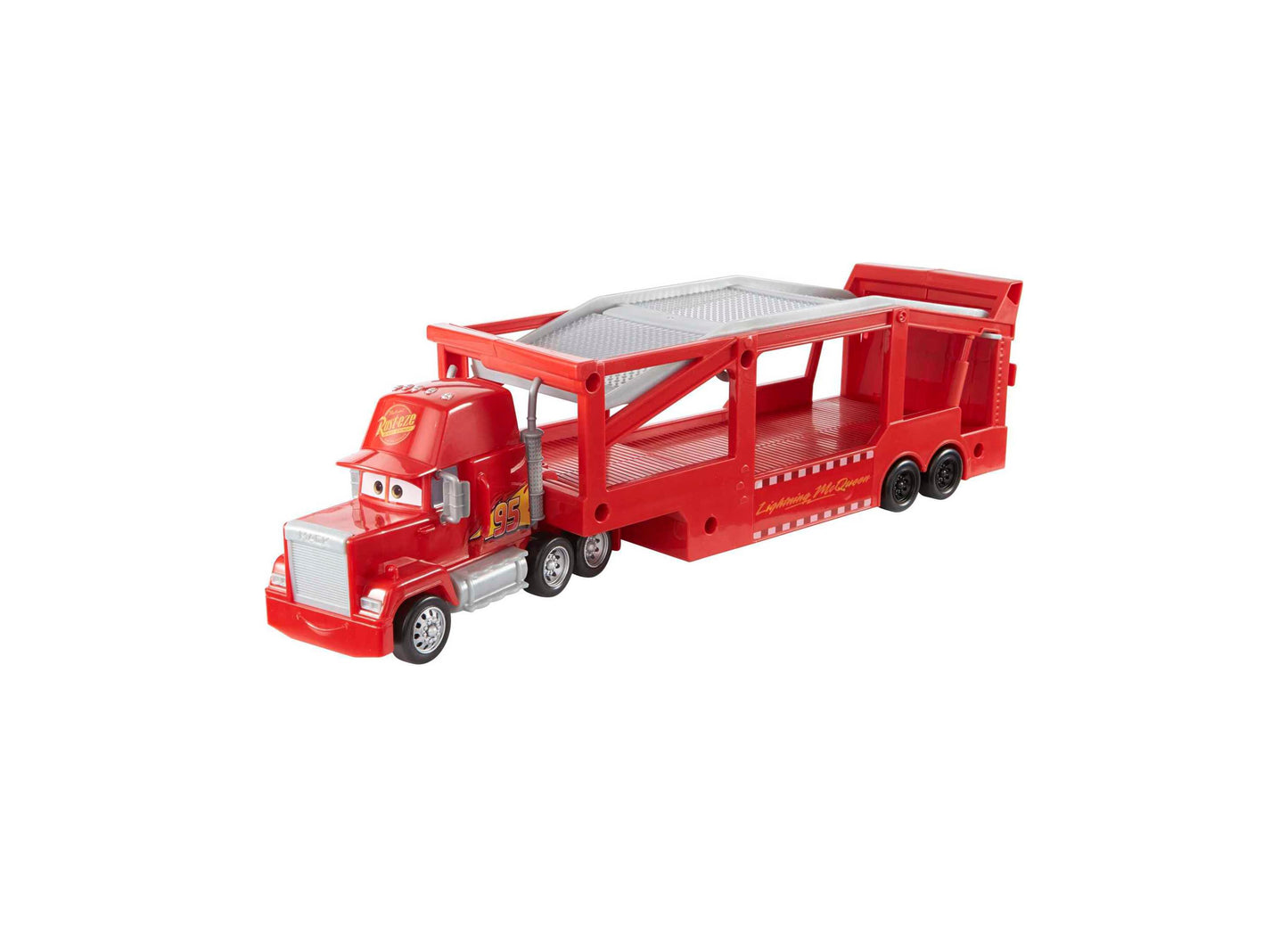 Disney Pixar Cars Mack Hauler 13" Toy Truck with Storage Ramp