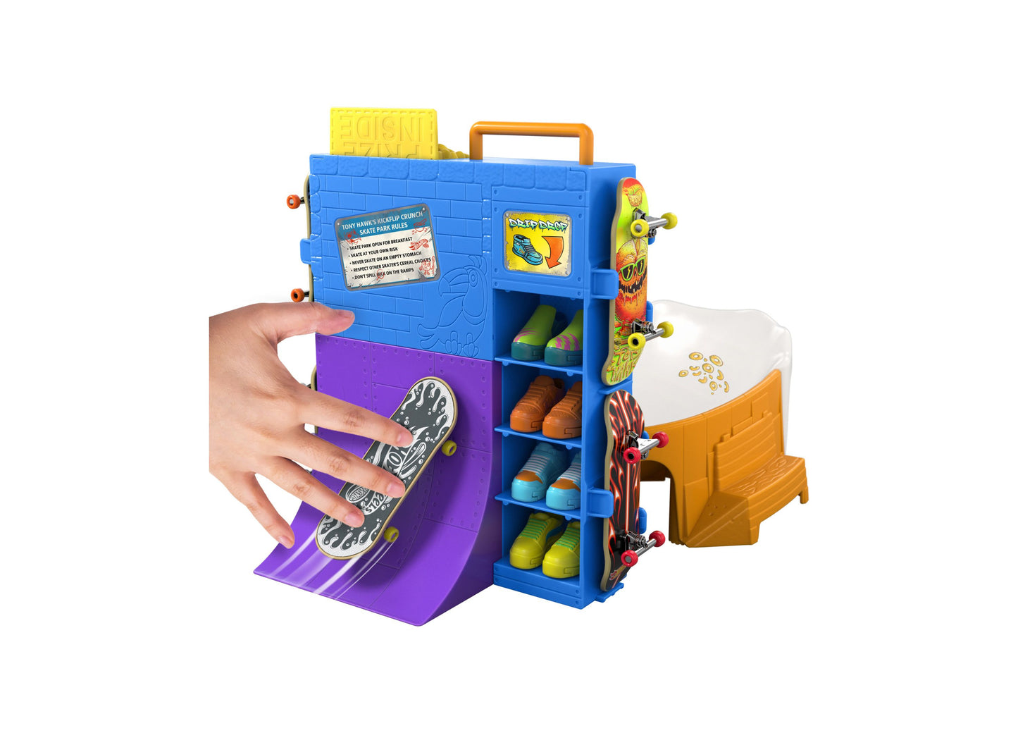 Tony Hawk Cereal Skate Bowl Fingerboard Set with Exclusive Board