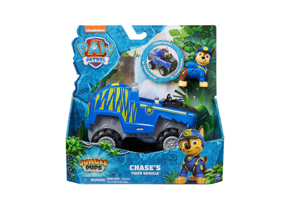 Paw Patrol Jungle Pups Chase Tiger Vehicle with Collectible Action Figure