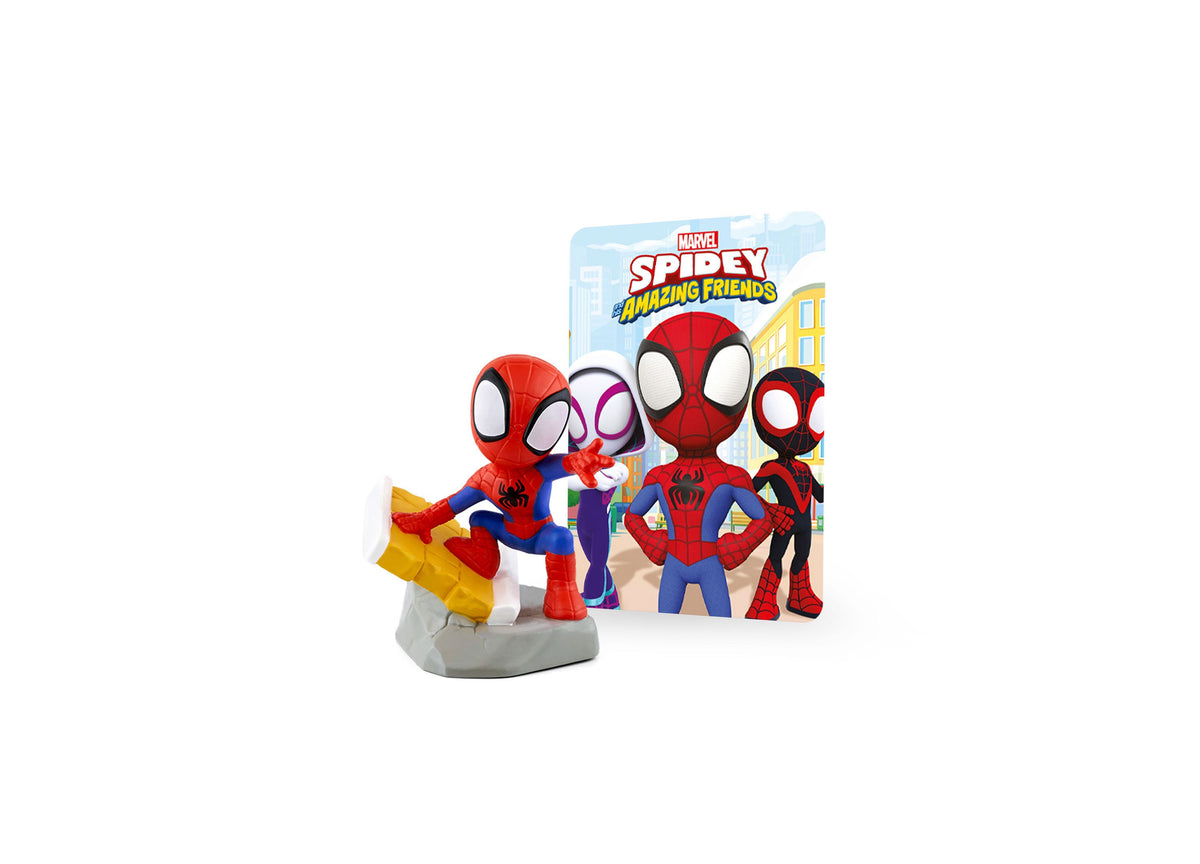 Marvel's Spidey and His Amazing Friends Action Figure Playset with three 4-inch Spider-Man figures in red and blue suits