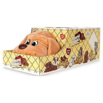 Pound Puppies 17 inch Plush Puppy - Beige with Brown Spots