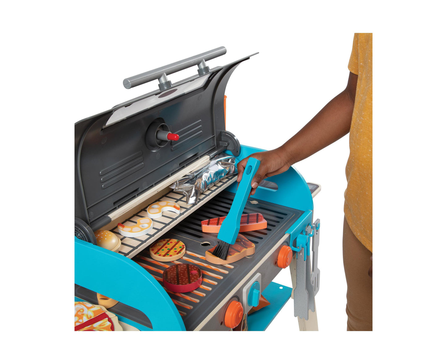 Melissa & Doug Deluxe Wooden BBQ Grill and Pizza Oven Playset