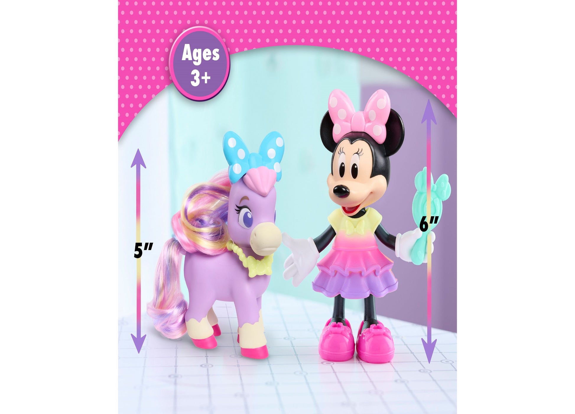 Disney Junior Minnie Mouse Groom Glam Pony Playset – Toys