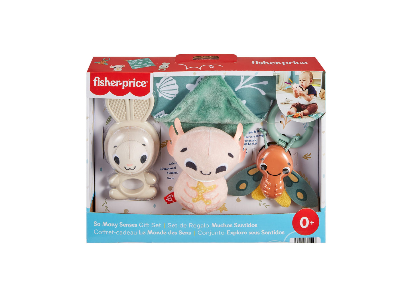 Fisher-Price So Many Senses Gift Set - 4 Baby Sensory Toys