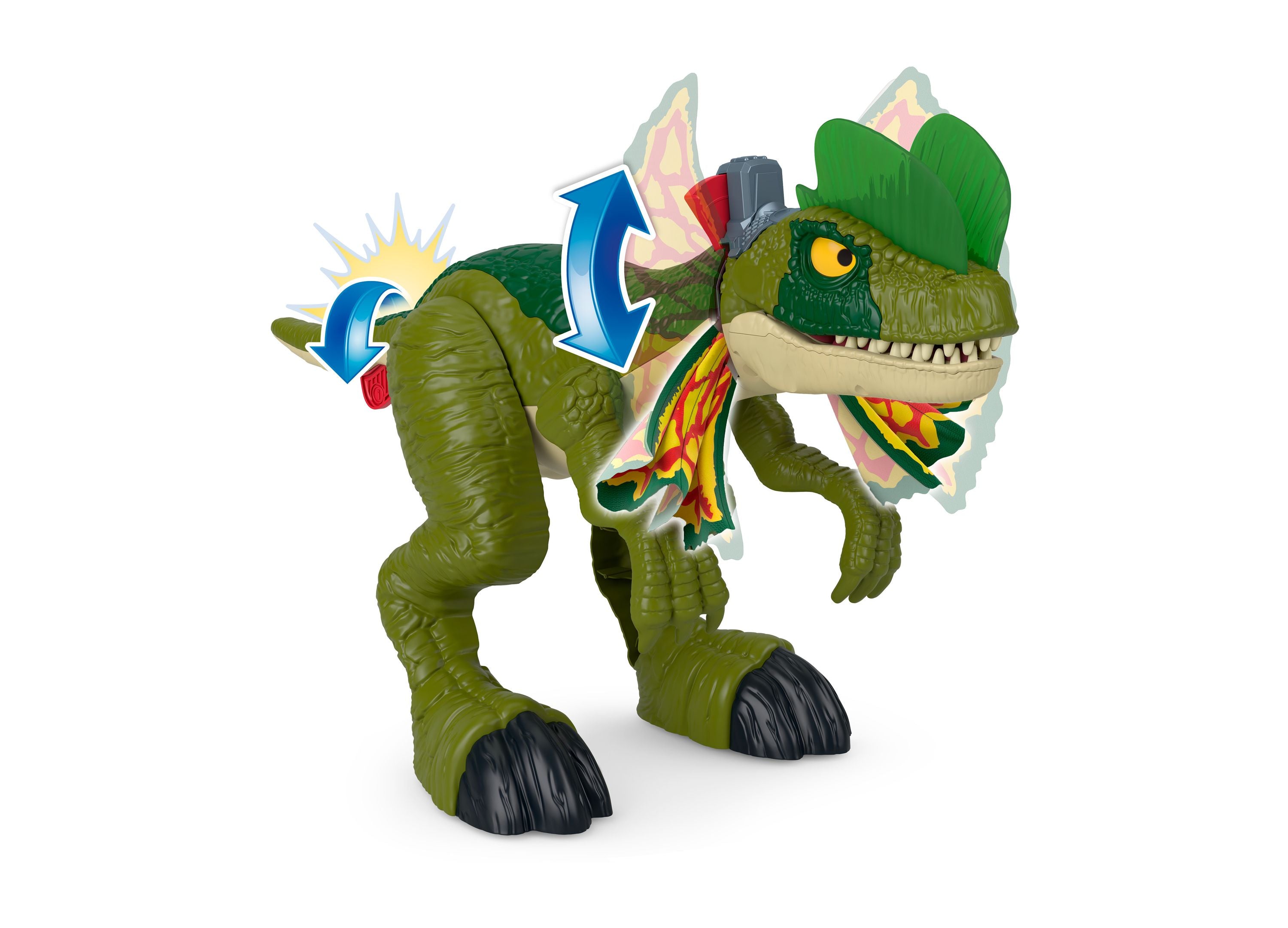 鳥龍 Imaginext Jurassic World Thrash Attack Dilophosaurus Toy – Toys