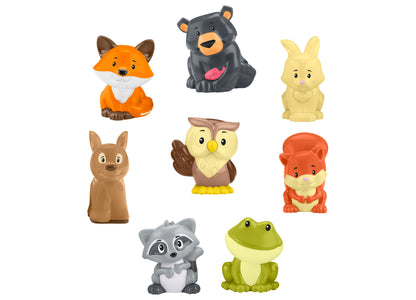 Forest Buddies Plush Animal Playset with Tree-Shaped Carry Case