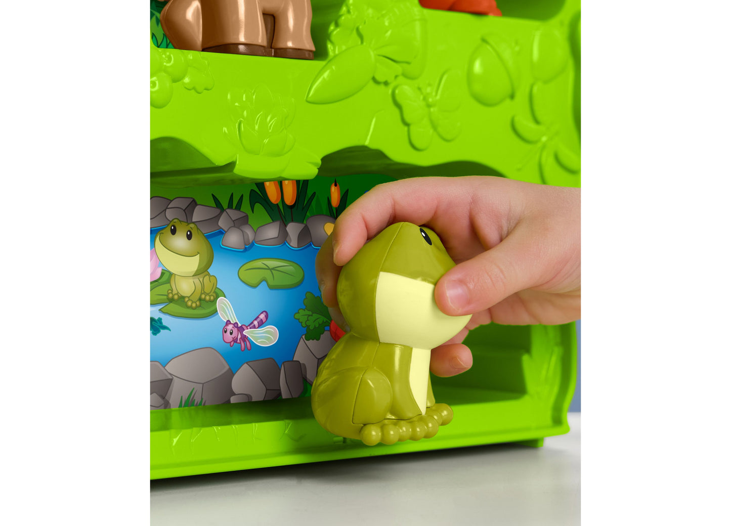 Forest Buddies Plush Animal Playset with Tree-Shaped Carry Case