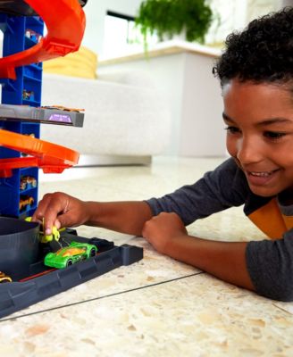 Hot Wheels City Mega 4-Level Garage Playset with 60+ Car Storage