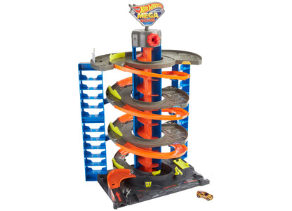 Hot Wheels City Mega 4-Level Garage Playset with 60+ Car Storage