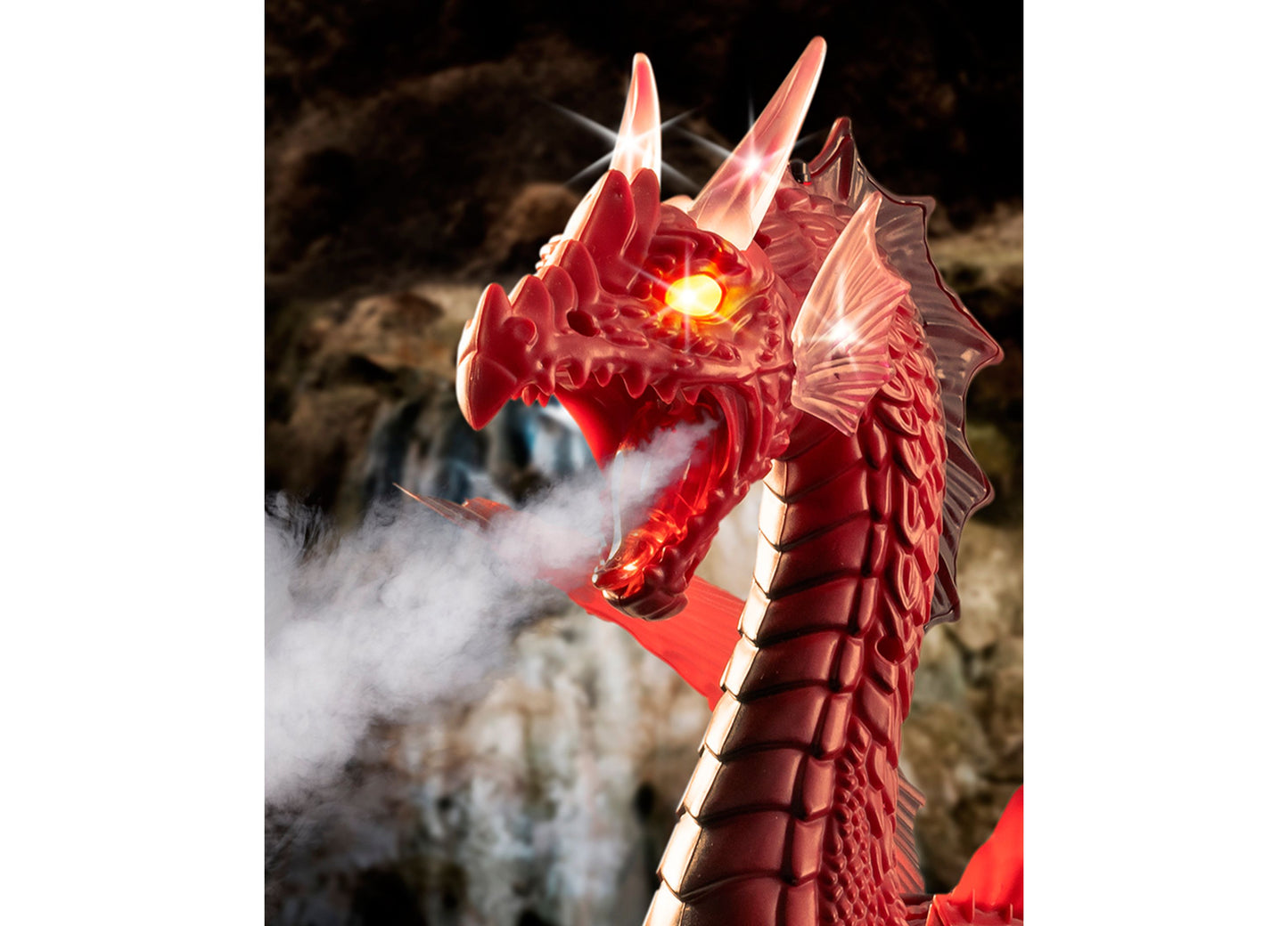 Discovery #MINDBLOWN RC Smoke Breathing Dragon Toy - Infrared Control