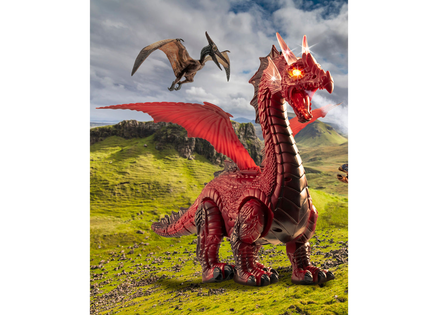 Discovery #MINDBLOWN RC Smoke Breathing Dragon Toy - Infrared Control