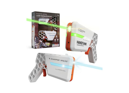 Sharper Image Laser Tag Blaster Duo rechargeable blasters with green and blue lasers