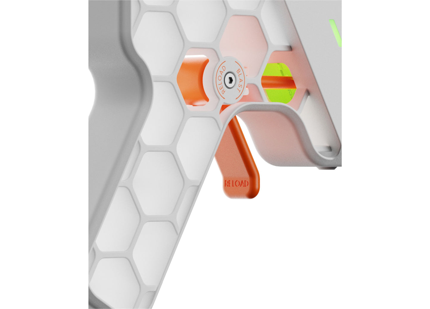 Rechargeable Laser Tag Blasters 4-pack with docking station, orange and white