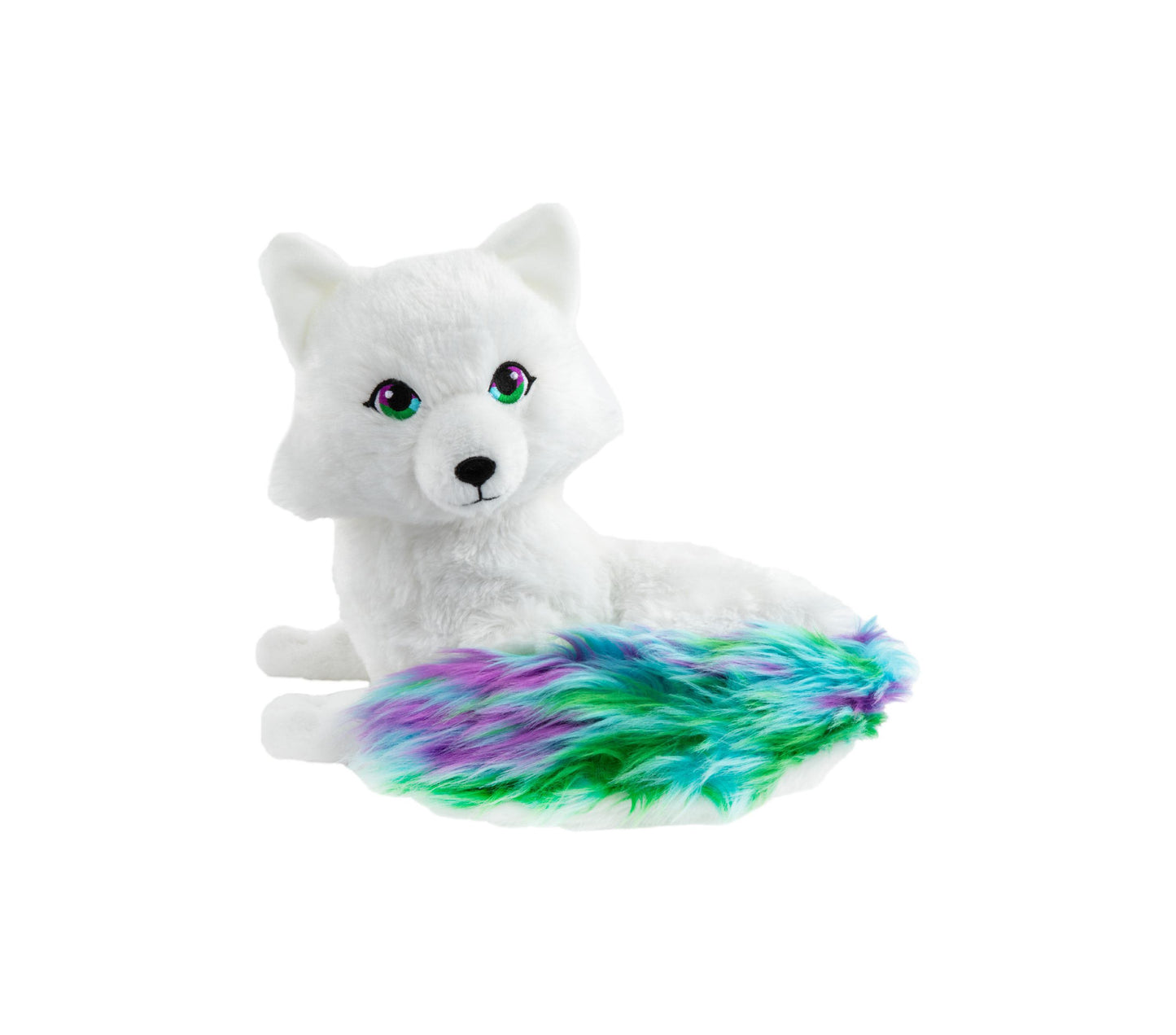 Elf Pets Santa's Arctic Fox Noorah Plush with Northern Lights-Inspired Tail